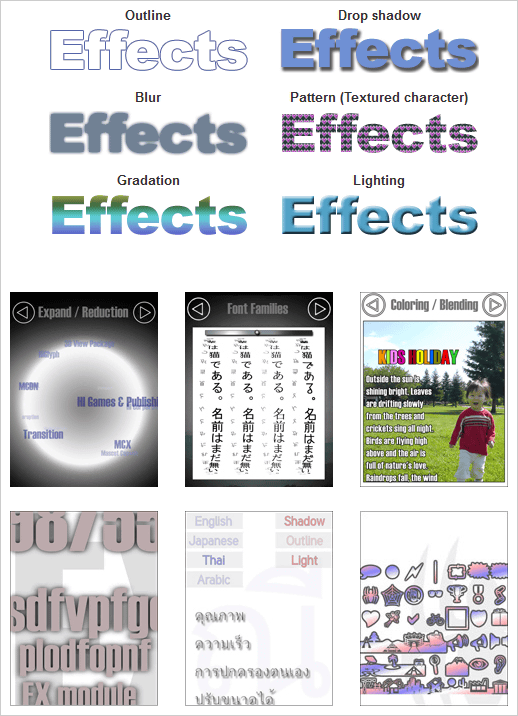 Versatile effects
