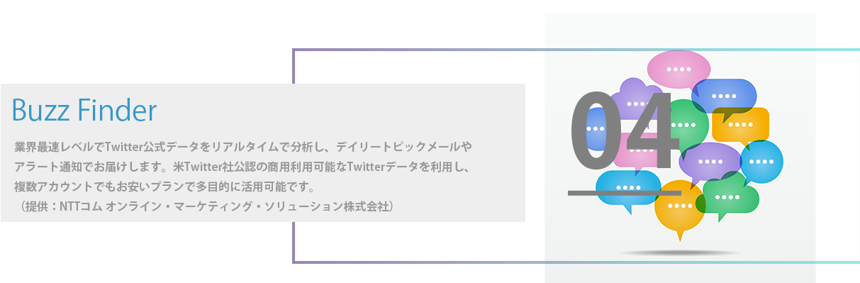Buzz Finder 業界最速レベルTwitter公式データリアルタイム分析、通知