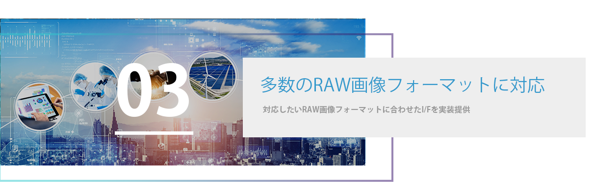 多数のRAW画像フォーマットに対応
