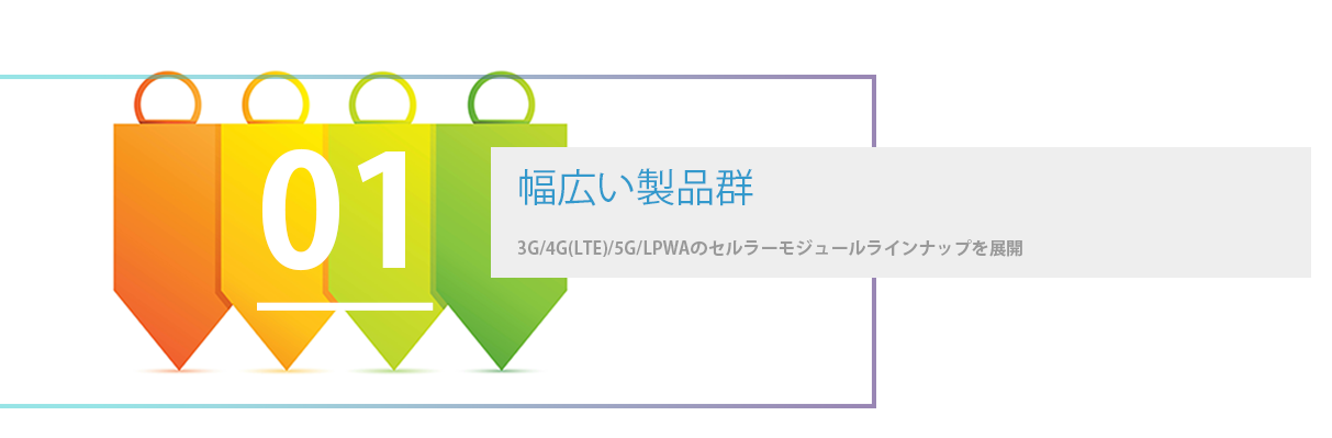 幅広い製品群